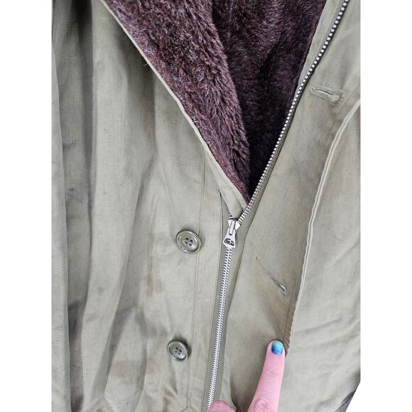 B-15 flight bomber jacket U.S. Army Air Force in the 1950s Belted 44R - Picture 4 of 5